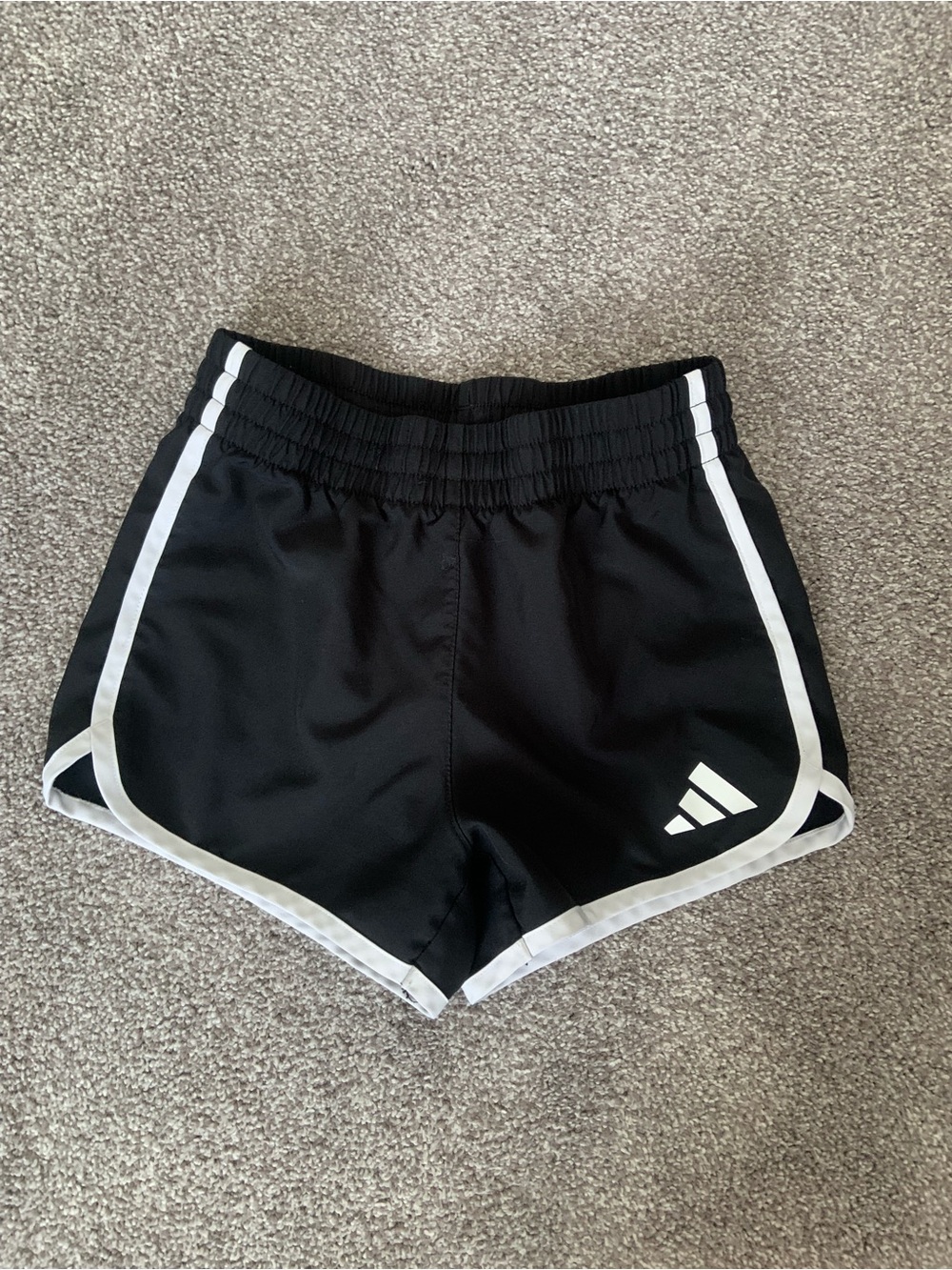 Adidas Black Shorts with White Logo